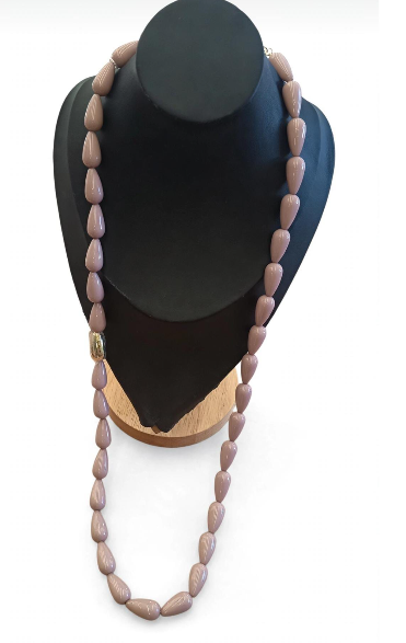Sodini Collana Lunga a Gocce Rosa Cipria 832406X