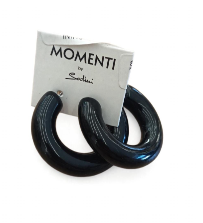 Sodini Orecchini a Cerchio Neri 832418P