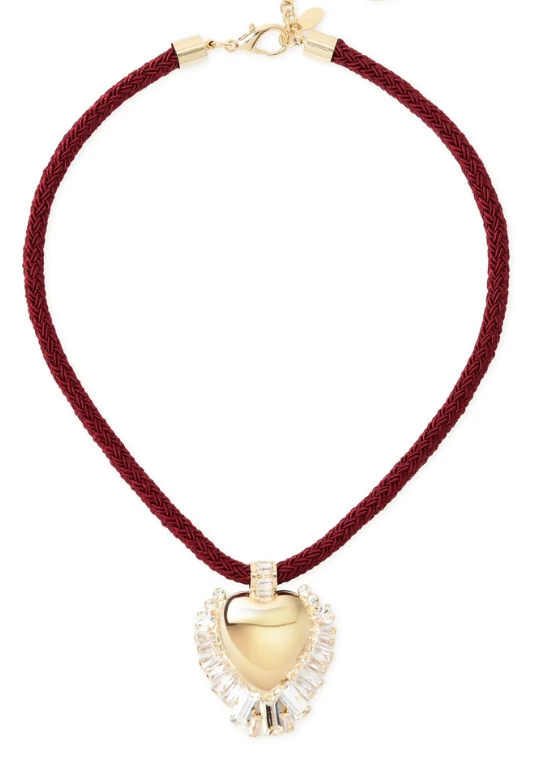 Sodini Collana corta cuore cristalli Ember - Rosso 552620
