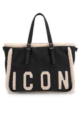 Icon Borsa a Mano + Tracolla Nera ICBS28A01