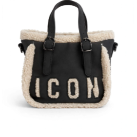 Icon Borsa a Mano + Tracolla Nera Piccola ICBS28A02