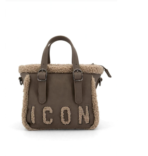 Icon Borsa a Mano + Tracolla Tortora Piccola ICBS28A02