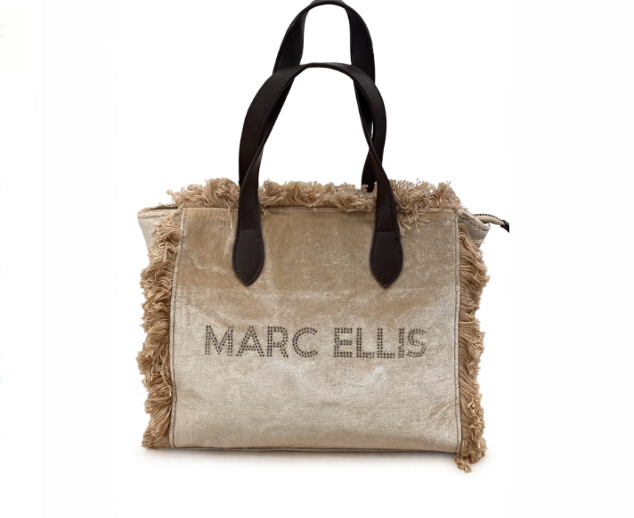 Marc Ellis Buby Chenille M + Tracolla Dark Beige