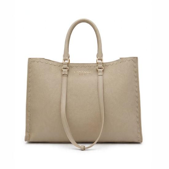 Ermanno Scervino Large Tote Barbara Beige