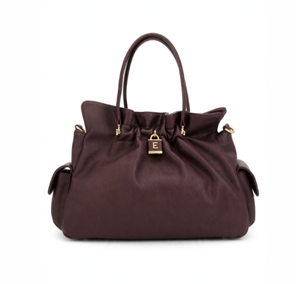 Ermanno Scervino Large Double Handle New Octavia Bordeaux
