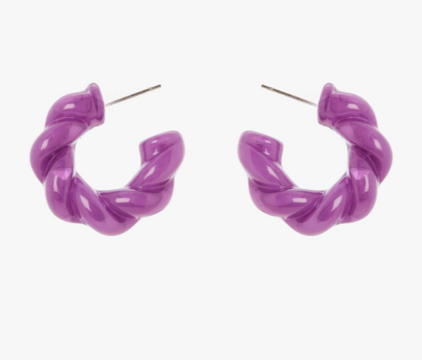 Sodini Orecchini 832394V cerchietto torchon Belle Epoque - Viola