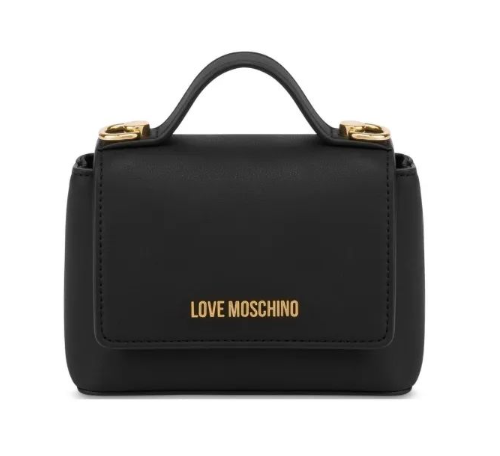 Love Moschino Borsa Nera/oro a Mano/Tracolla