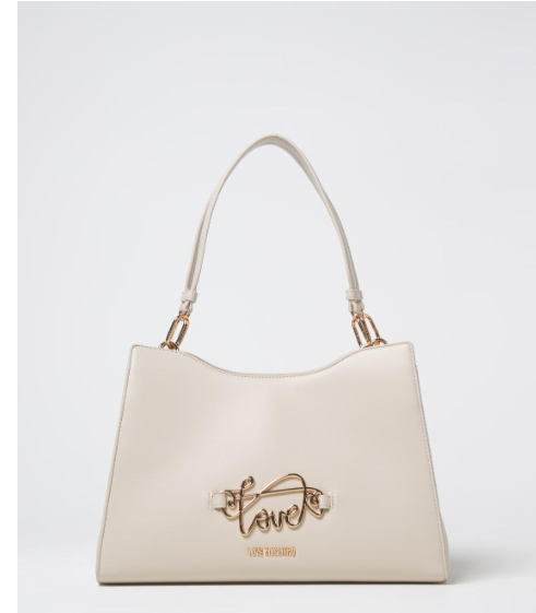 Love Moschino Borsa a Spalla Avorio