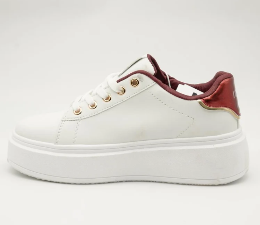 Icon Scarpa Bianca /Bordeaux IC06388SD