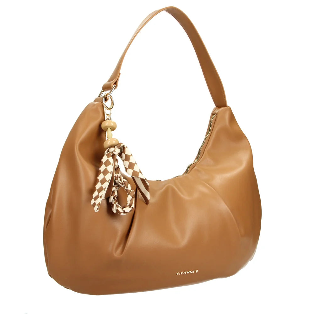 Vivienne D Hobo Bag Susan Bloom Camel