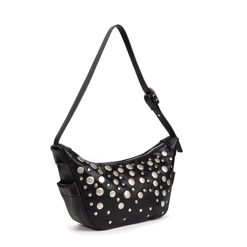 Gio Cellini borsa a spalla Nera e Argento