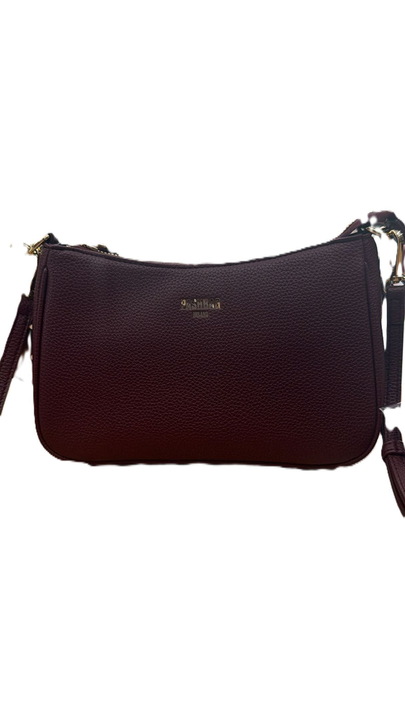 Pash bag borsa a spalla tracolla bordeaux
