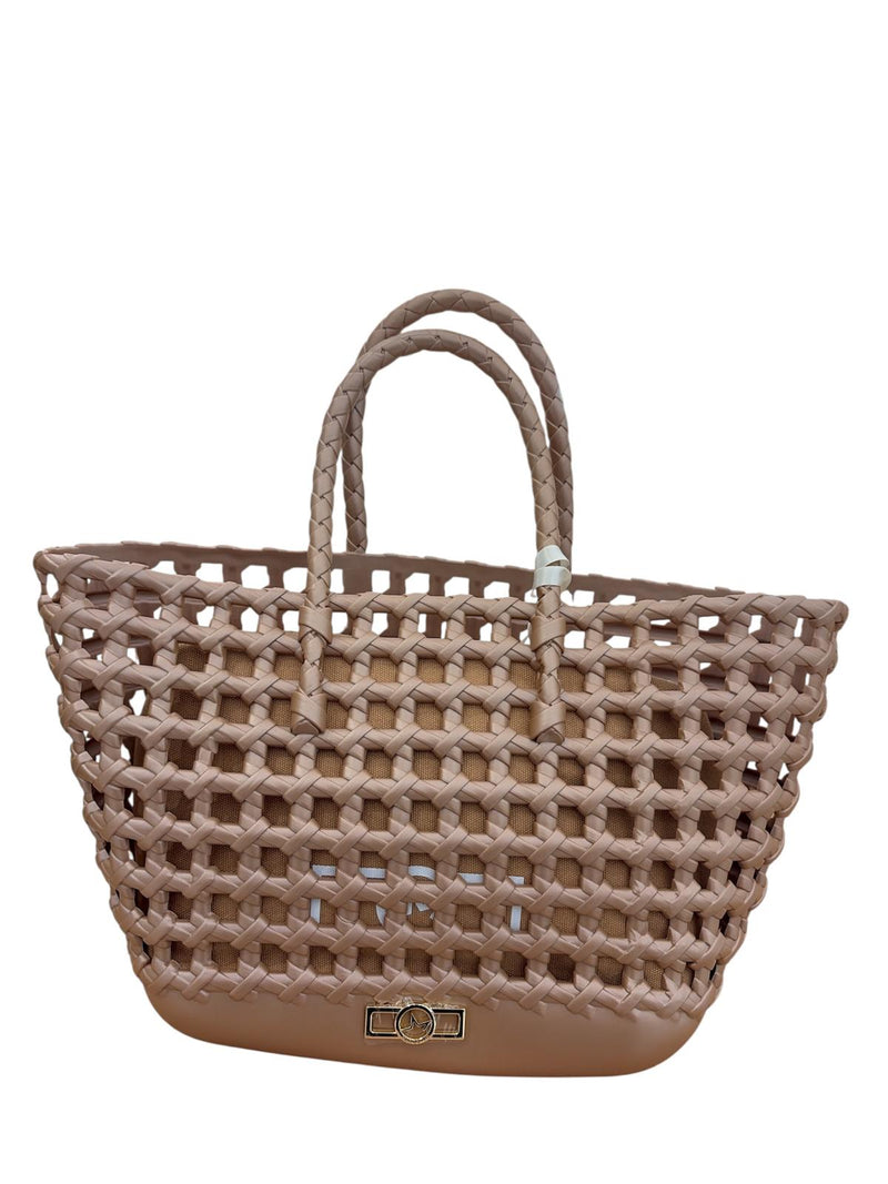 Marc elis Borsa a Mano Flat Sunset Moka Mousse/Light Gold