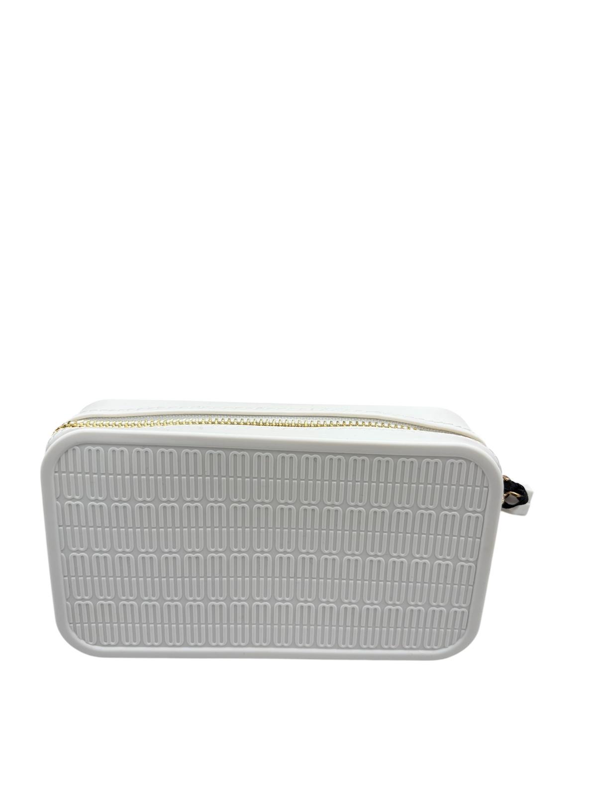 Marc ellis Borsa a Mano Flap Snap Grip White/ Light Gold
