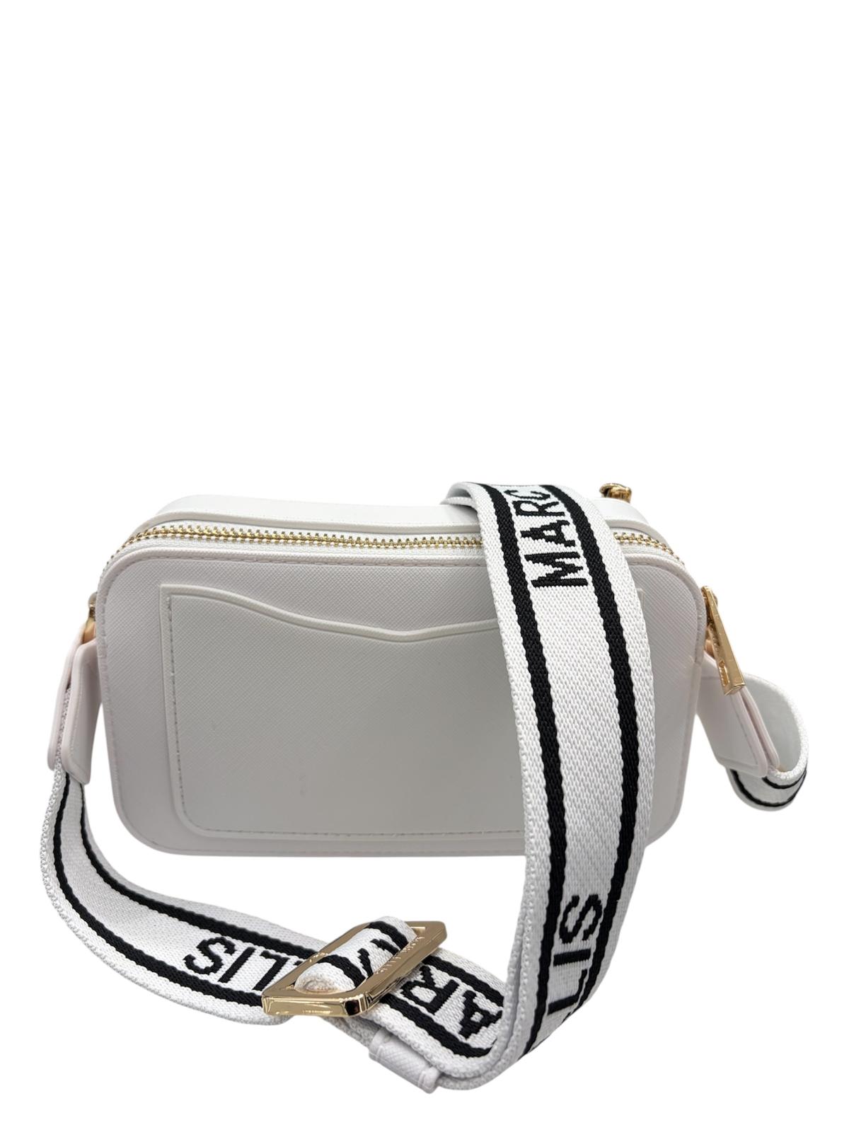 Marc Ellis Borsa a Tracolla Flat Marc Milk/Light Gold