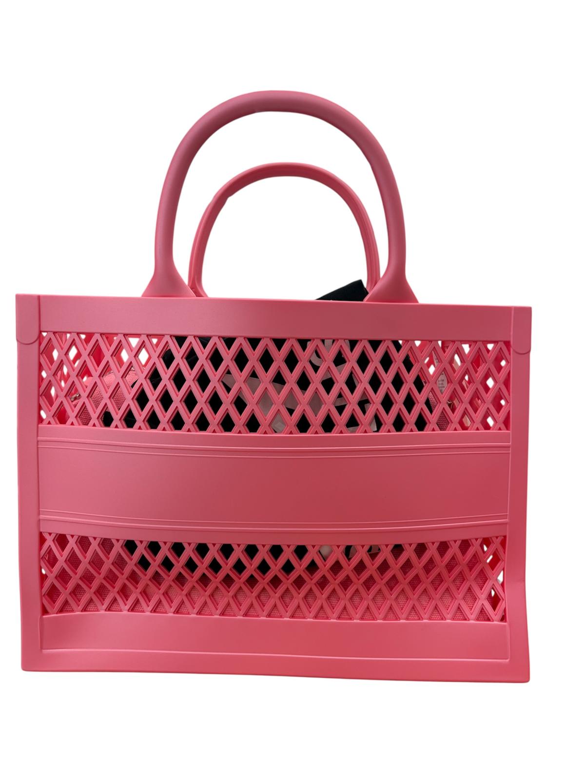 Marc Ellis Borsa a Mano Flat Sponge S Argento Pink lemonade/Silver