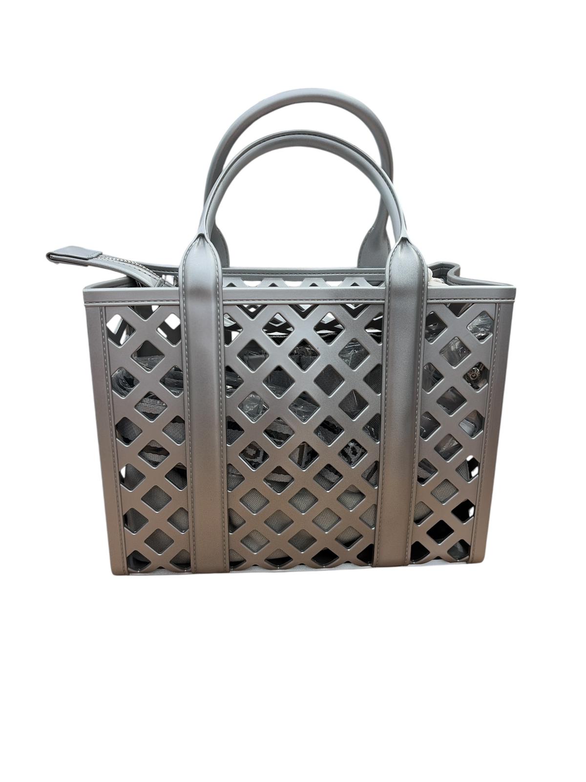 Marc Ellis Borsa a Mano Flat PLot Silver/Silver