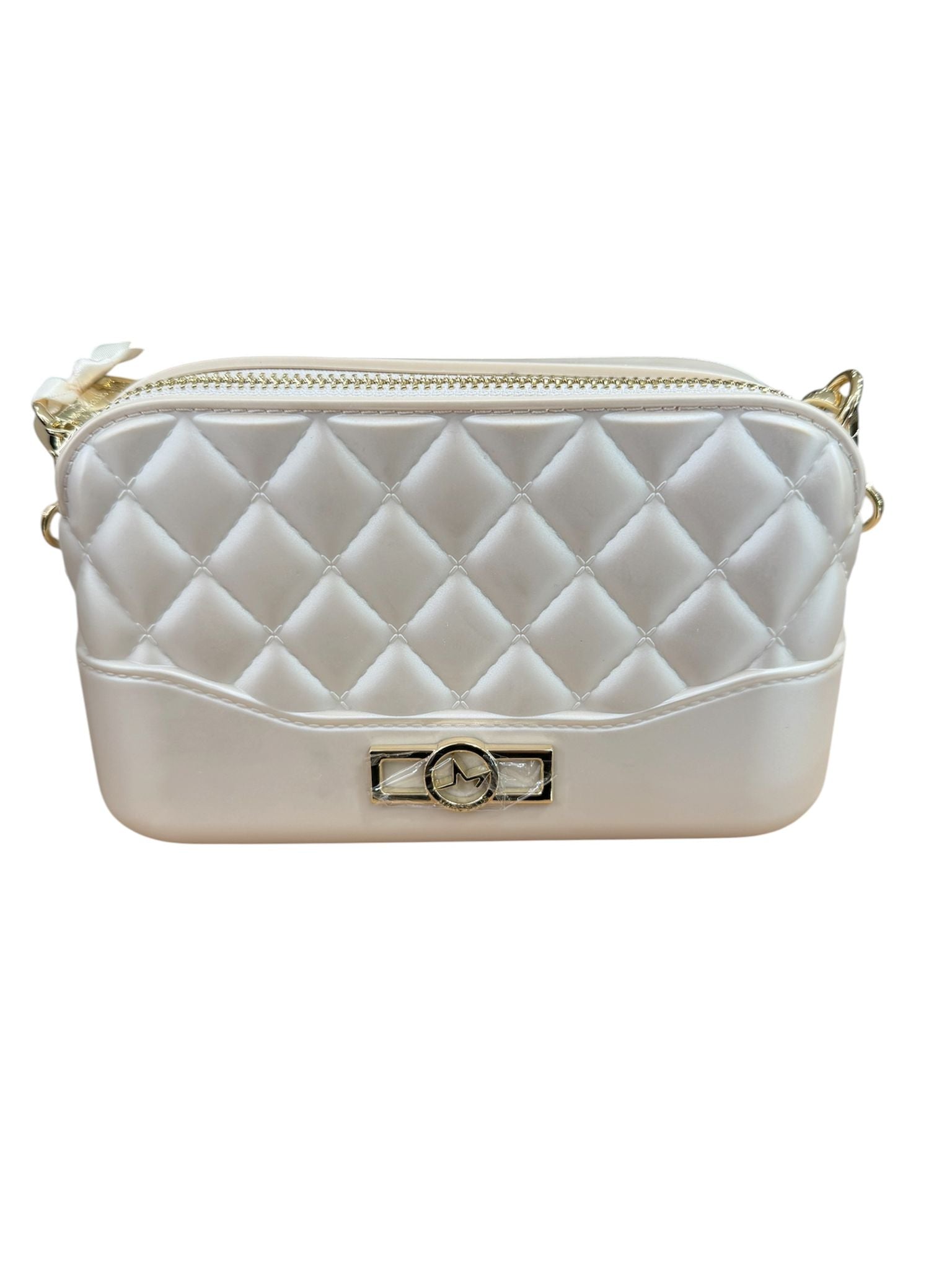 Marc Ellis Borsa a Tracolla Flat Bloom Beige/Light Gold