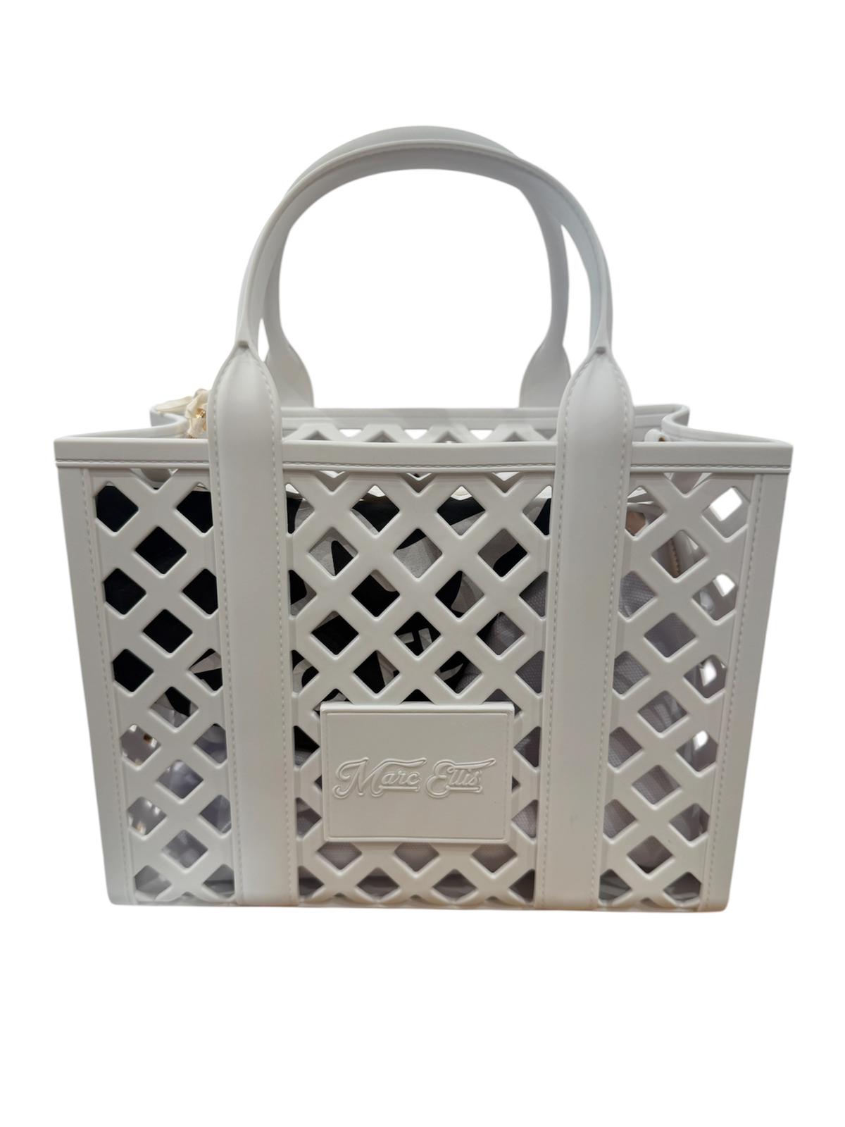 Marc Ellis Borsa a Mano Flat Plot Milk/Light Gold