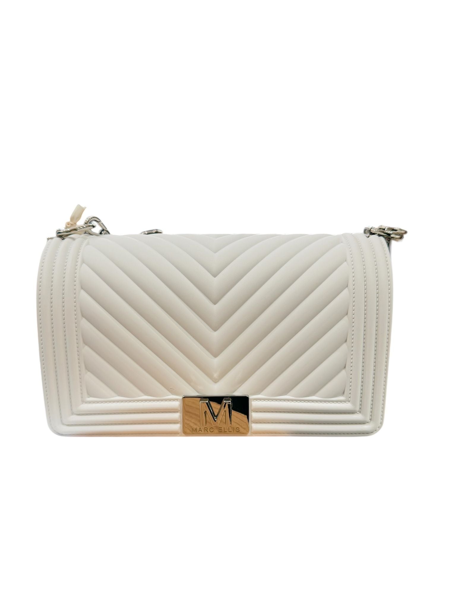 Marc ellis Borsa a Tracolla Flat M Milk/Silver
