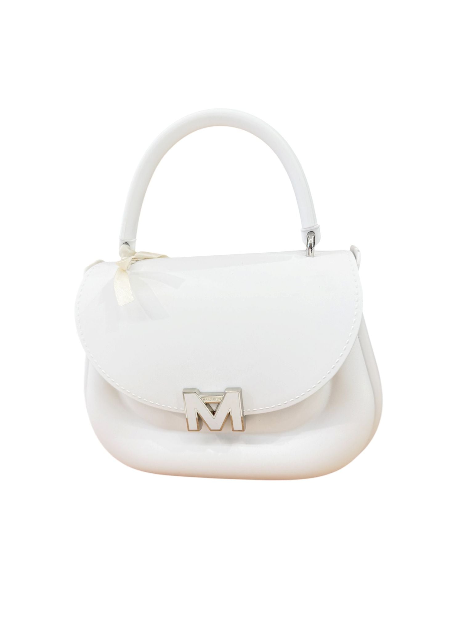 Marc Ellis Borsa a Mano Flat Jelly Milk/Silver