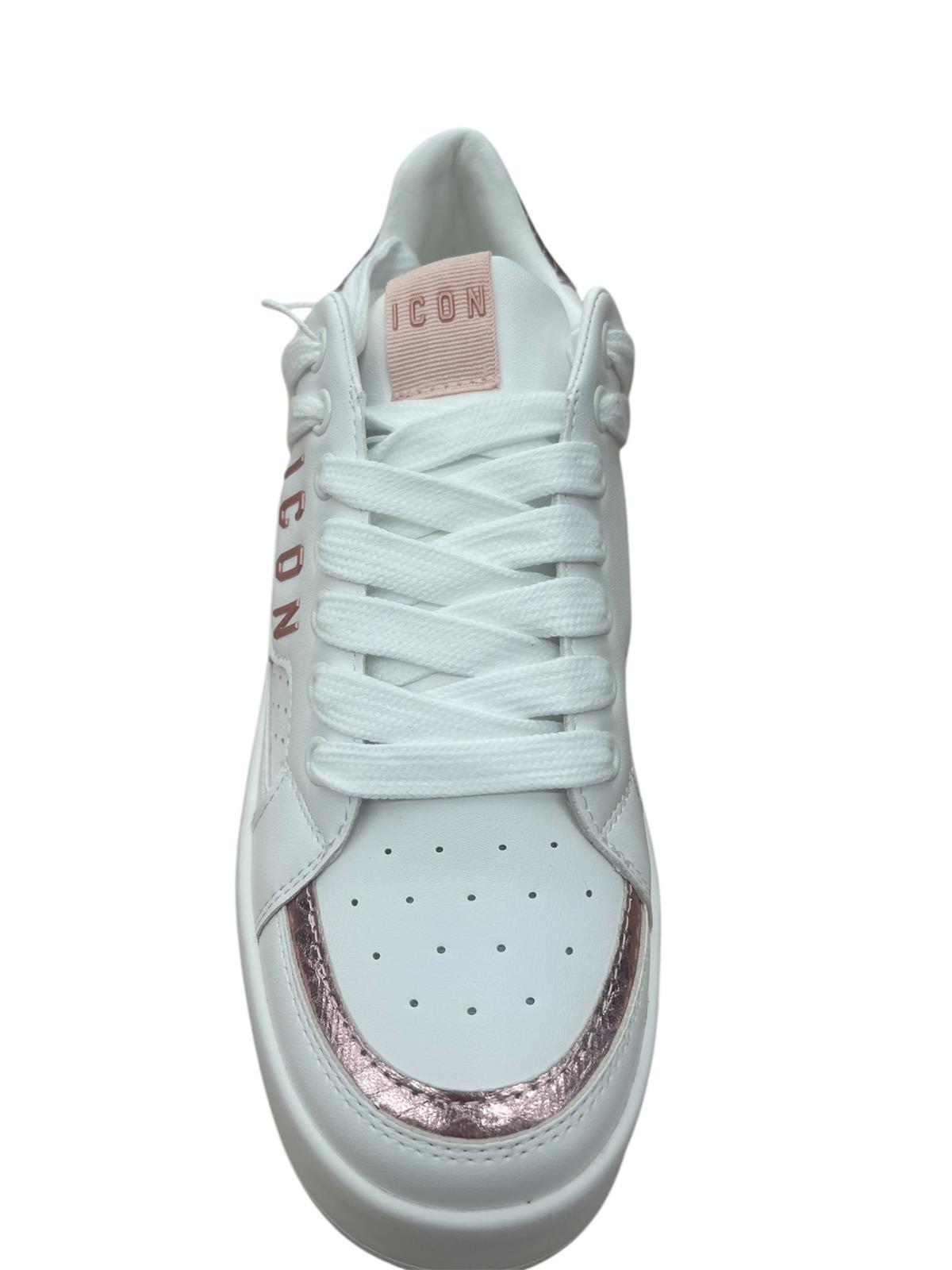 Icon Scarpe Bianche/Rosa