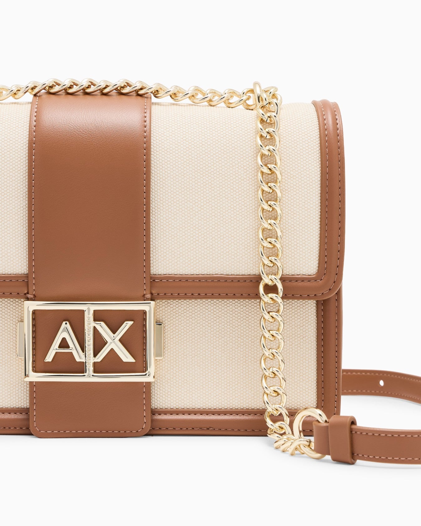 Armani Exchange Borsa A Spalla Natural/Cuoio XW000070