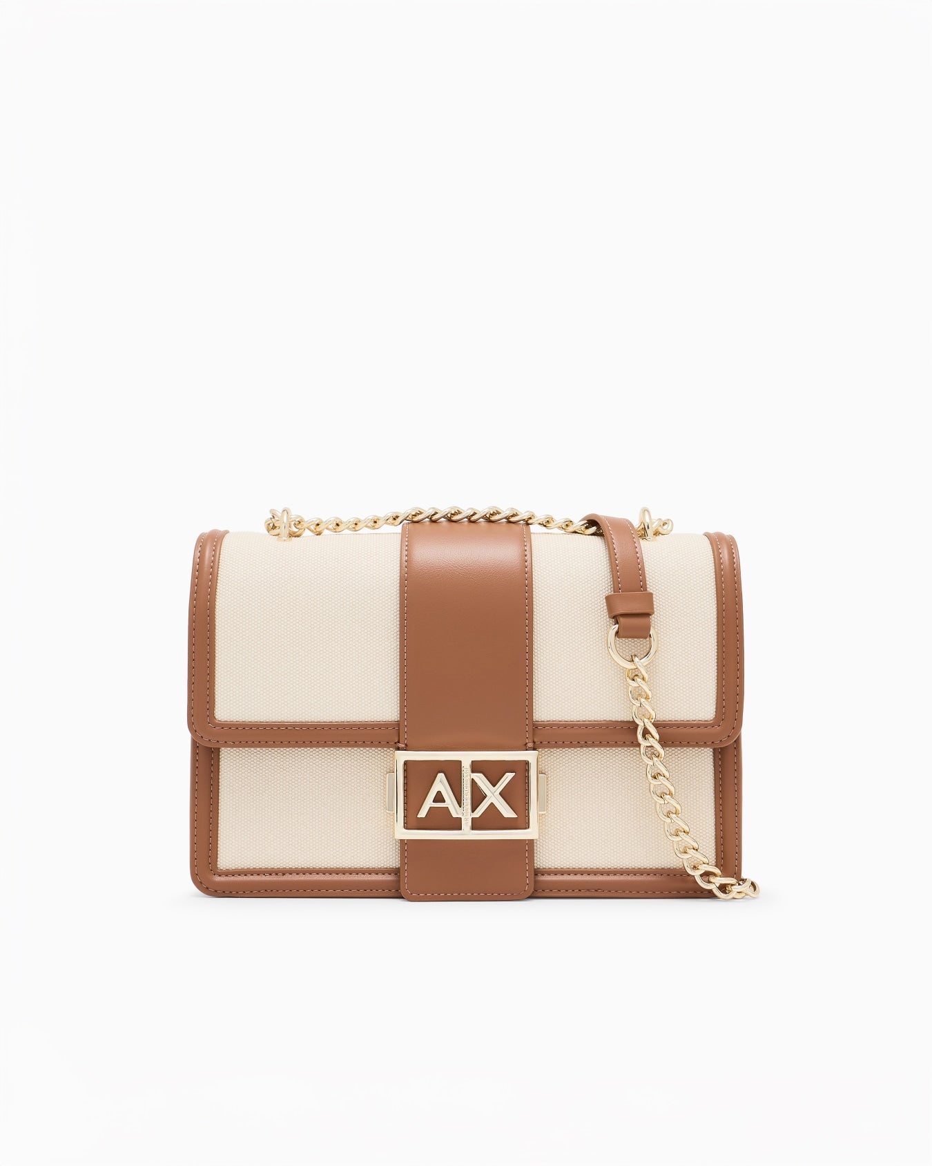 Armani Exchange Borsa A Spalla Natural/Cuoio XW000070