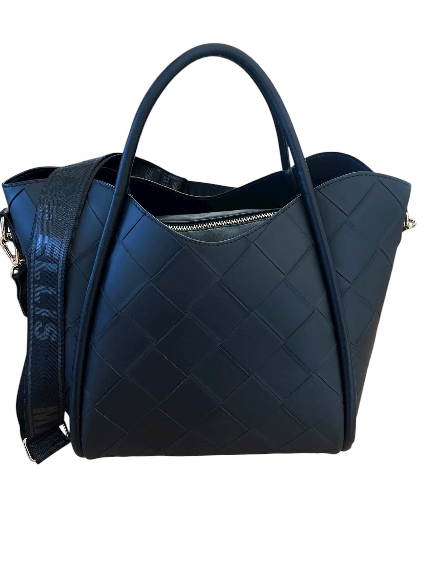 Marc Ellis Borsa A Mano Basket plait black/gold