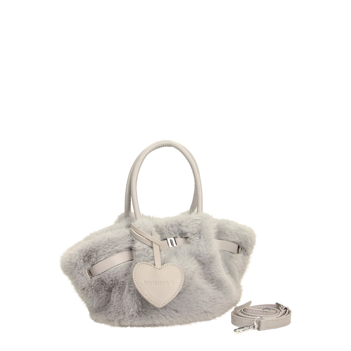 Vivienne d Borsa A Tracolla Fur Grigio