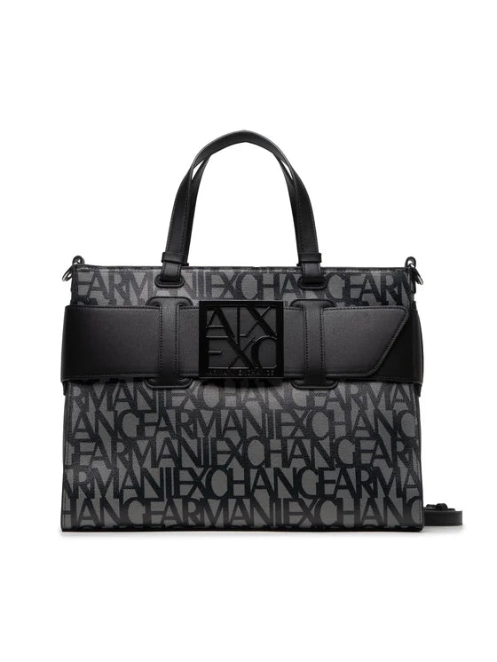 Armani Exchange Borsa A Mano Nera/Beige 942689