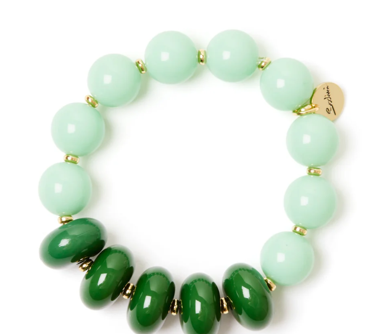 Sodini Bijoux Bracciale elastico boule e bonbon Apuana - Verde 832333
