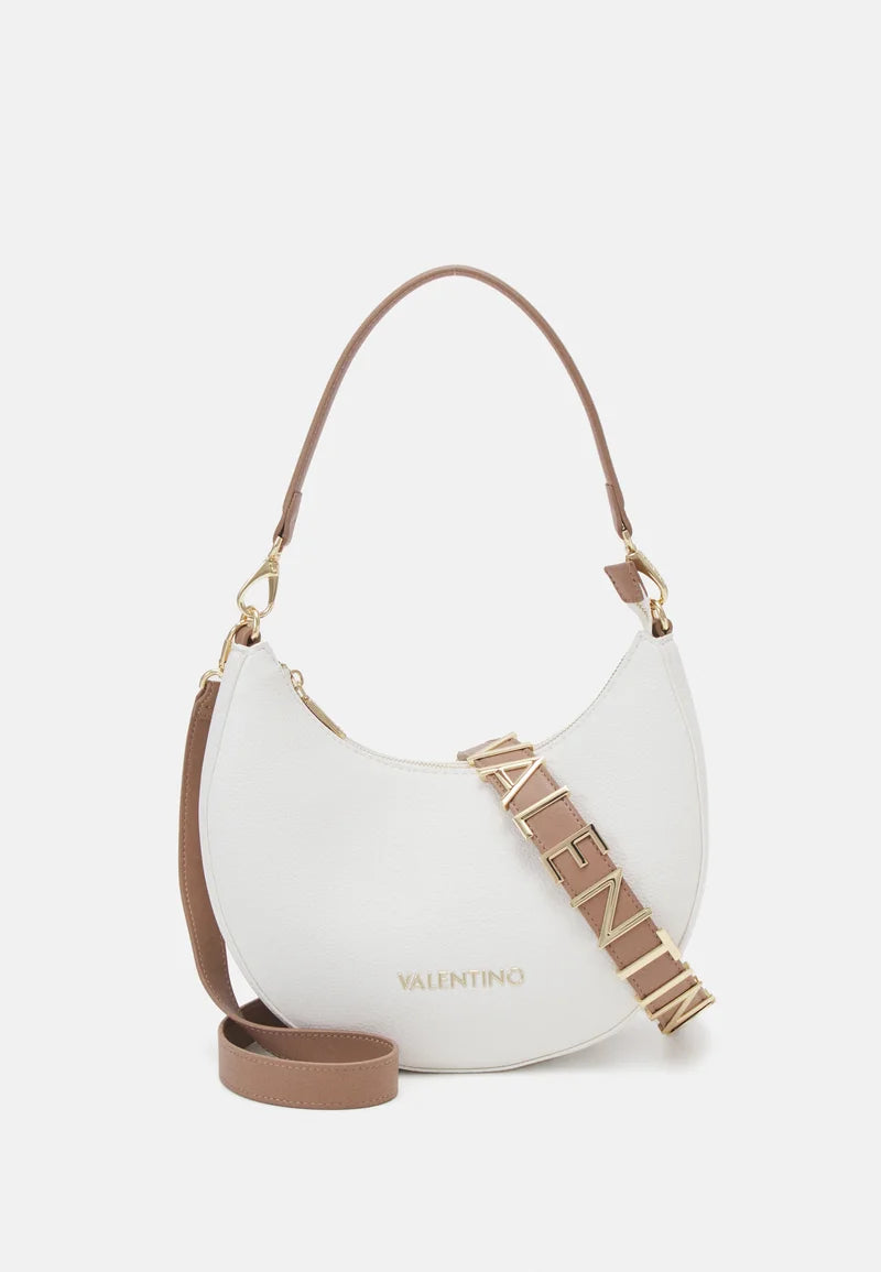 Mario Valentino Alexia Borsa Mezza Luna Bianco/Cuoio