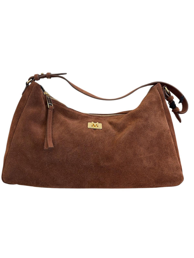 Marc Ellis Borsa A Spalla Unique L Cm Cuoio/Gold
