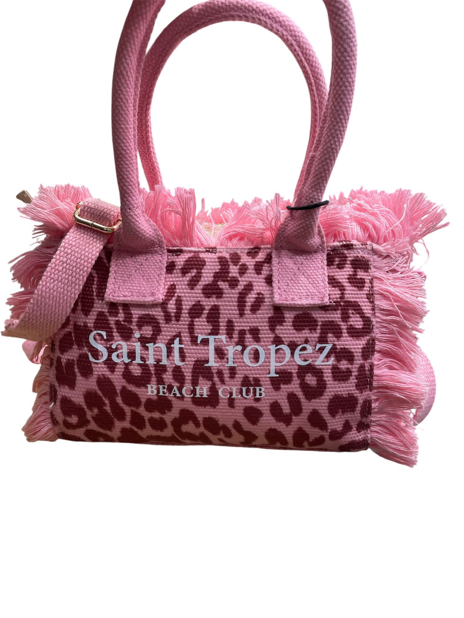 Kuvè Borsetta Mare a Mano/Tracolla Rosa Leopard