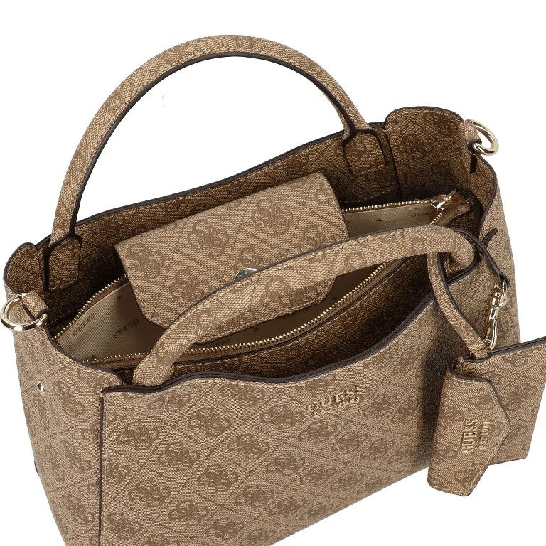 Guess Borsa a Mano Brenton Logata Beige