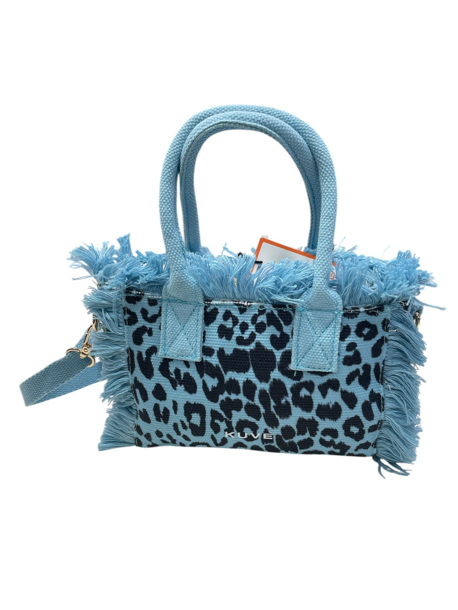 Kuvè Borsetta Mare a Mano/Tracolla Blu Leopard