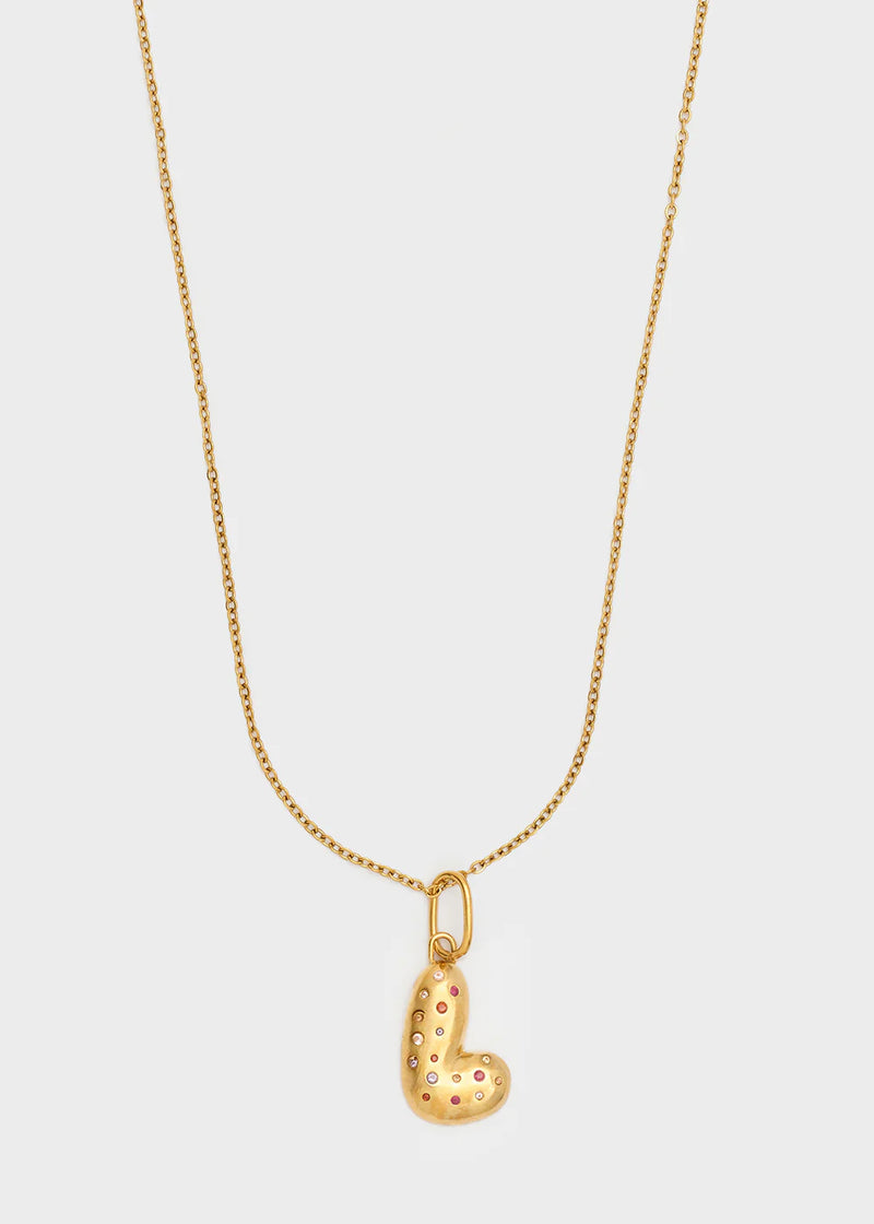 Nali' Collana Chunky Lettera Oro