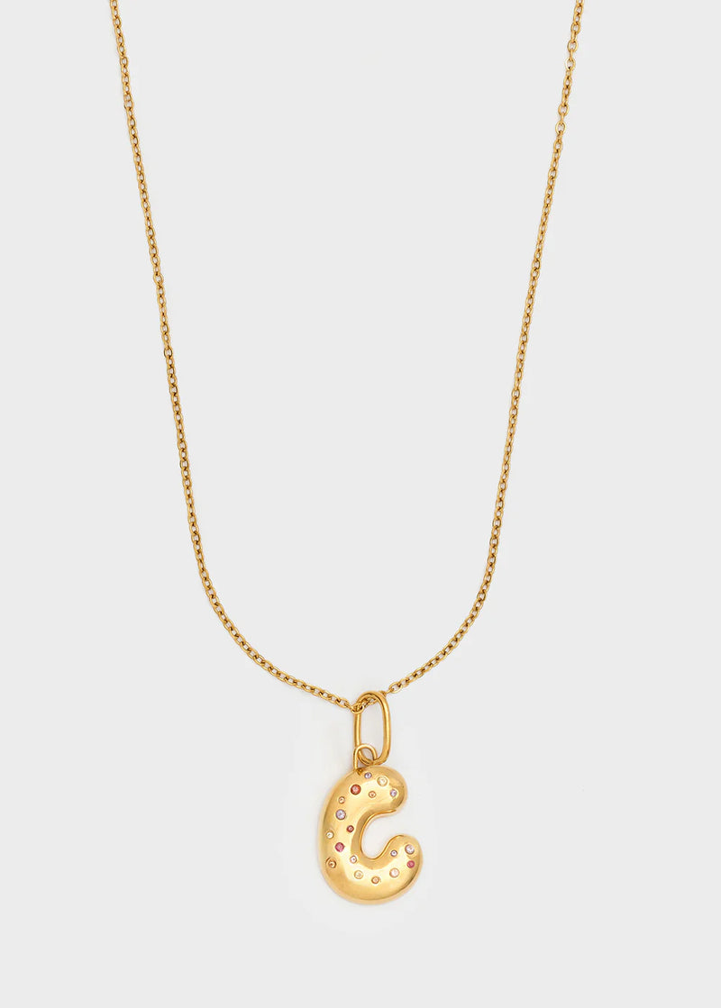 Nali' Collana Chunky Lettera Oro