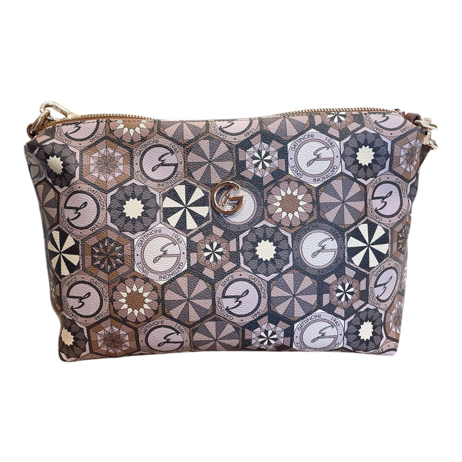 Gattinoni Teod. Reverse M Shopping Bag Bronze