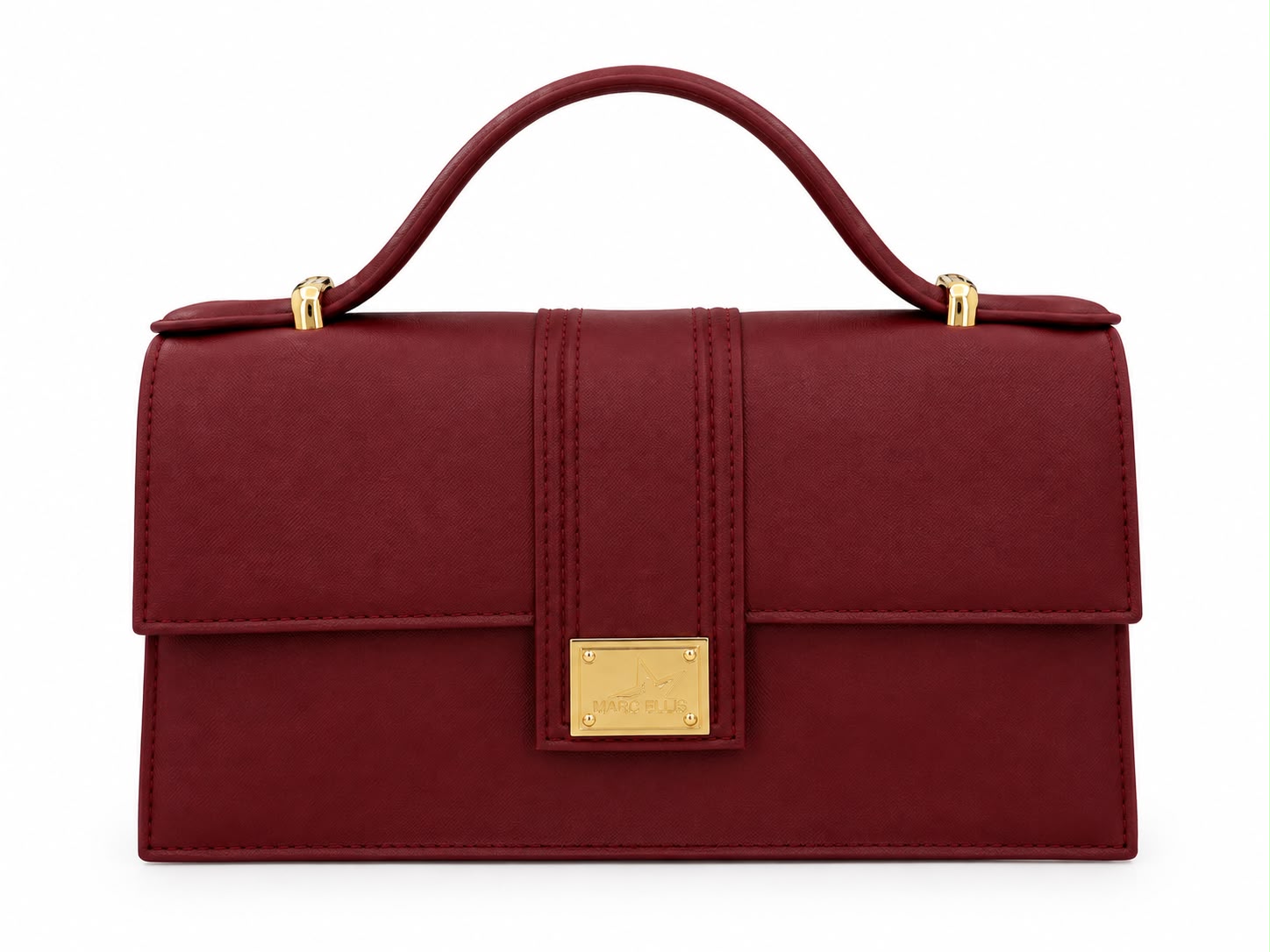 Marc Ellis Borsa A Mano/ Tracolla Flat Arrow 27 Burgundy