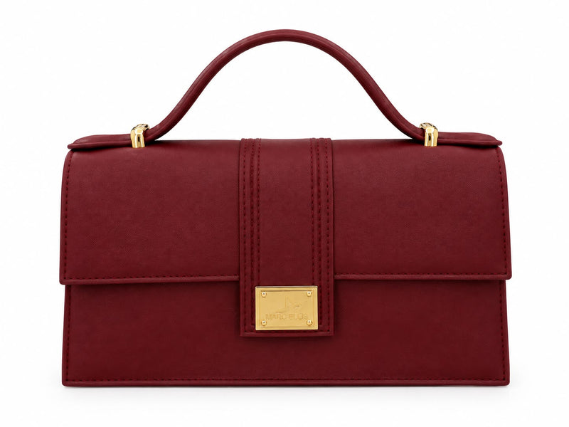 Marc Ellis Borsa A Mano/ Tracolla Flat Arrow 27 Burgundy