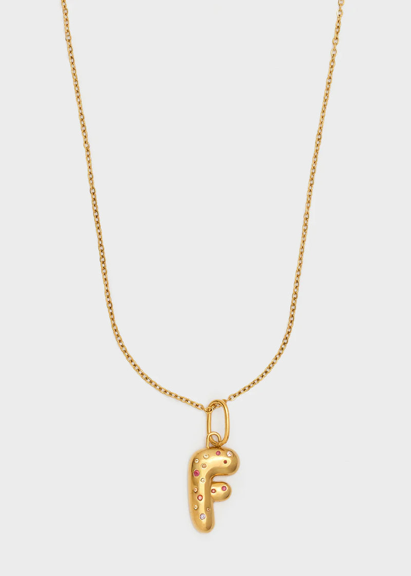 Nali' Collana Chunky Lettera Oro