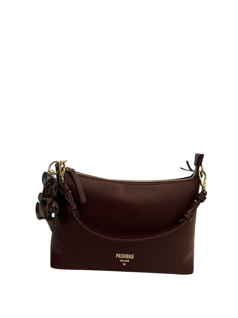 PASHBAG BORSA A SPALLA KENSINGTON - YLENIA BORDEAUX