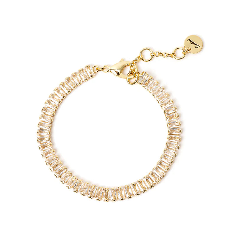 Sodini BIjoux Bracciale di zirconi baguette Ishtar - Oro e bianco 912743