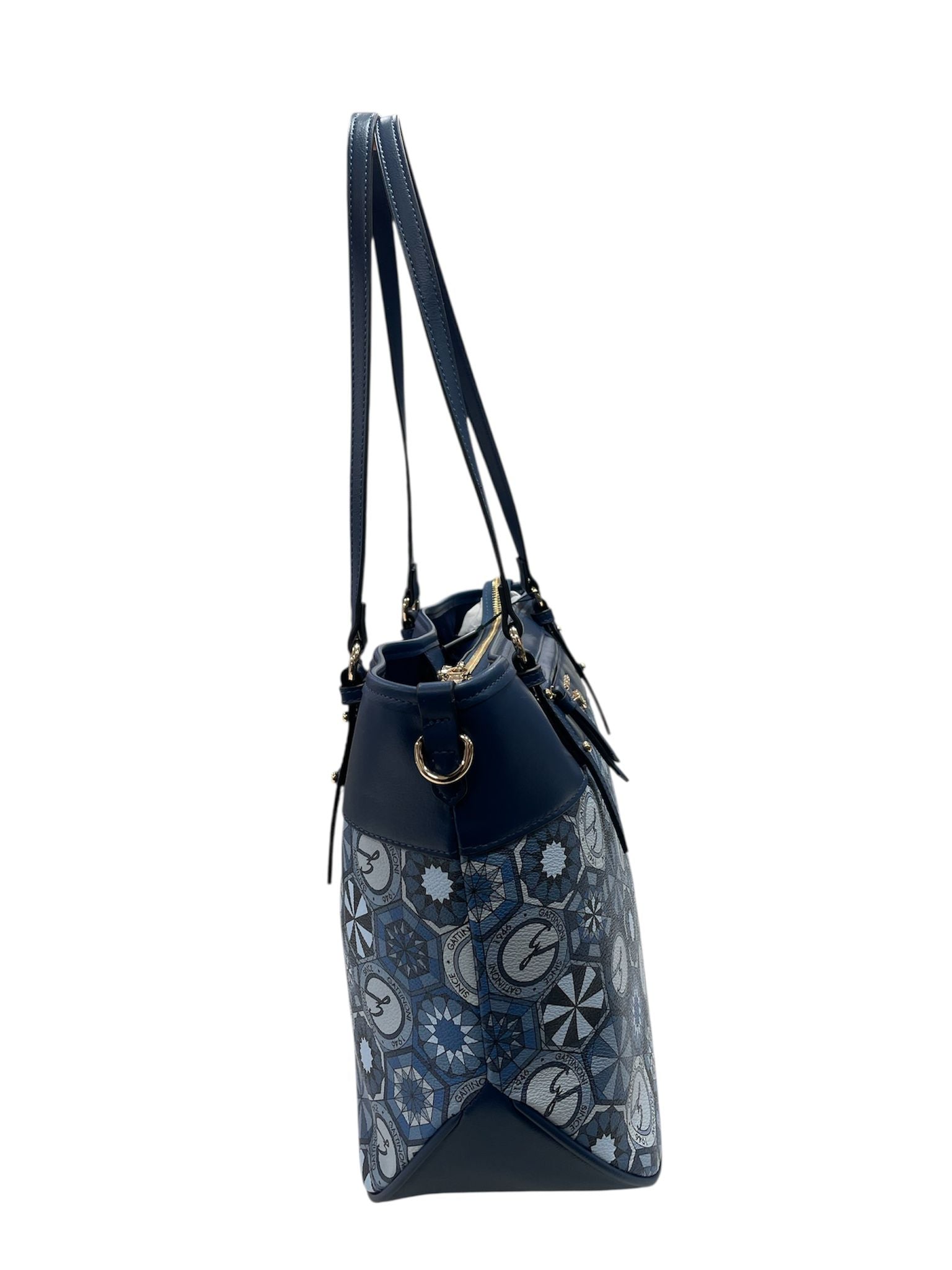 Gattinoni Borsa a Spalla Logata Blu