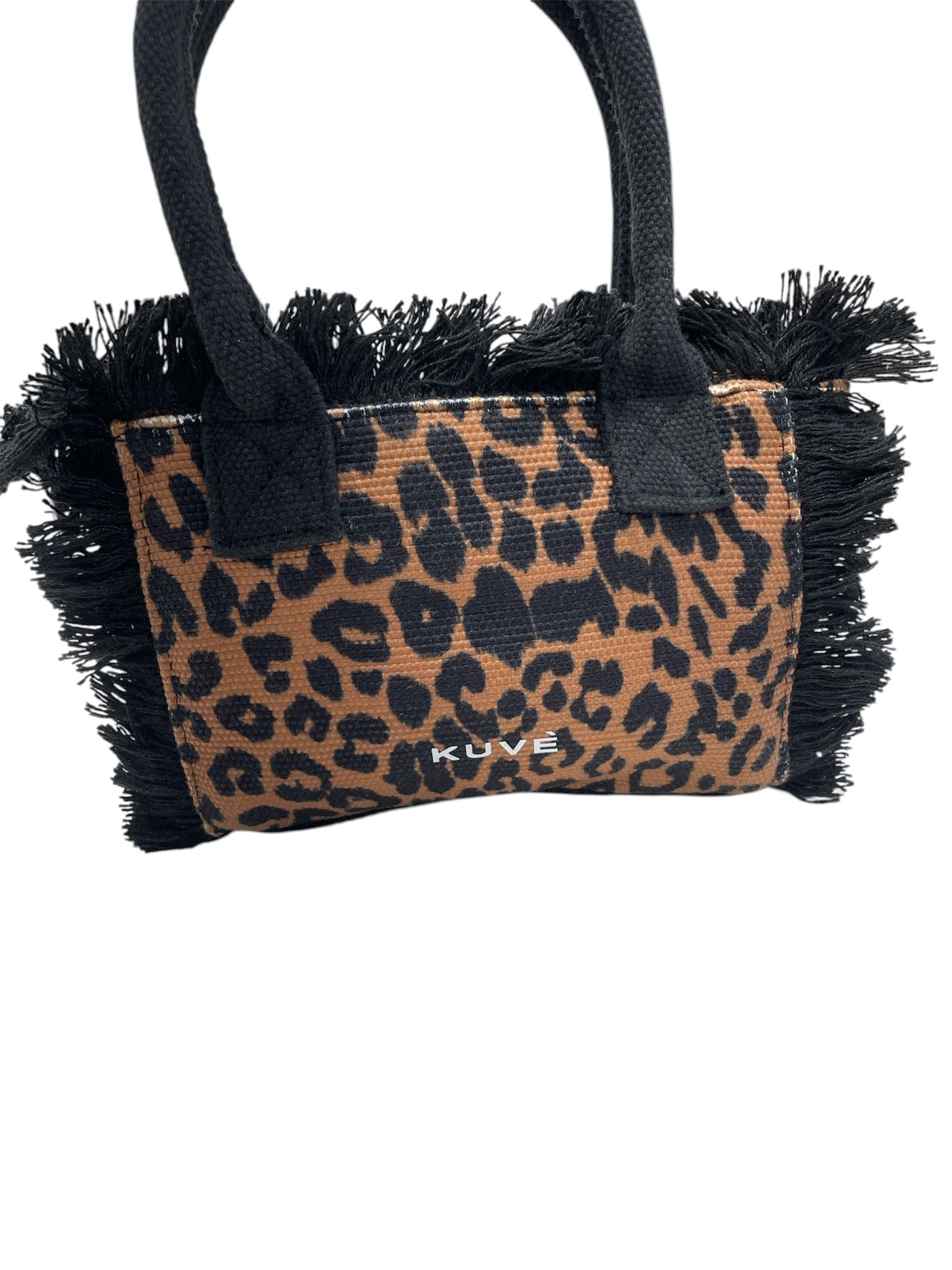 Kuvè Borsetta Mare a Mano/Tracolla Marrone Leopard