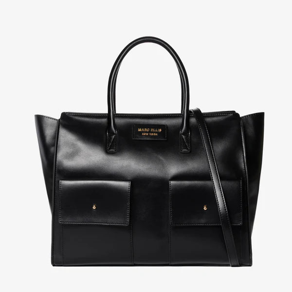 Marc Ellis Borsa A Mano Wave Tote Black/Gold