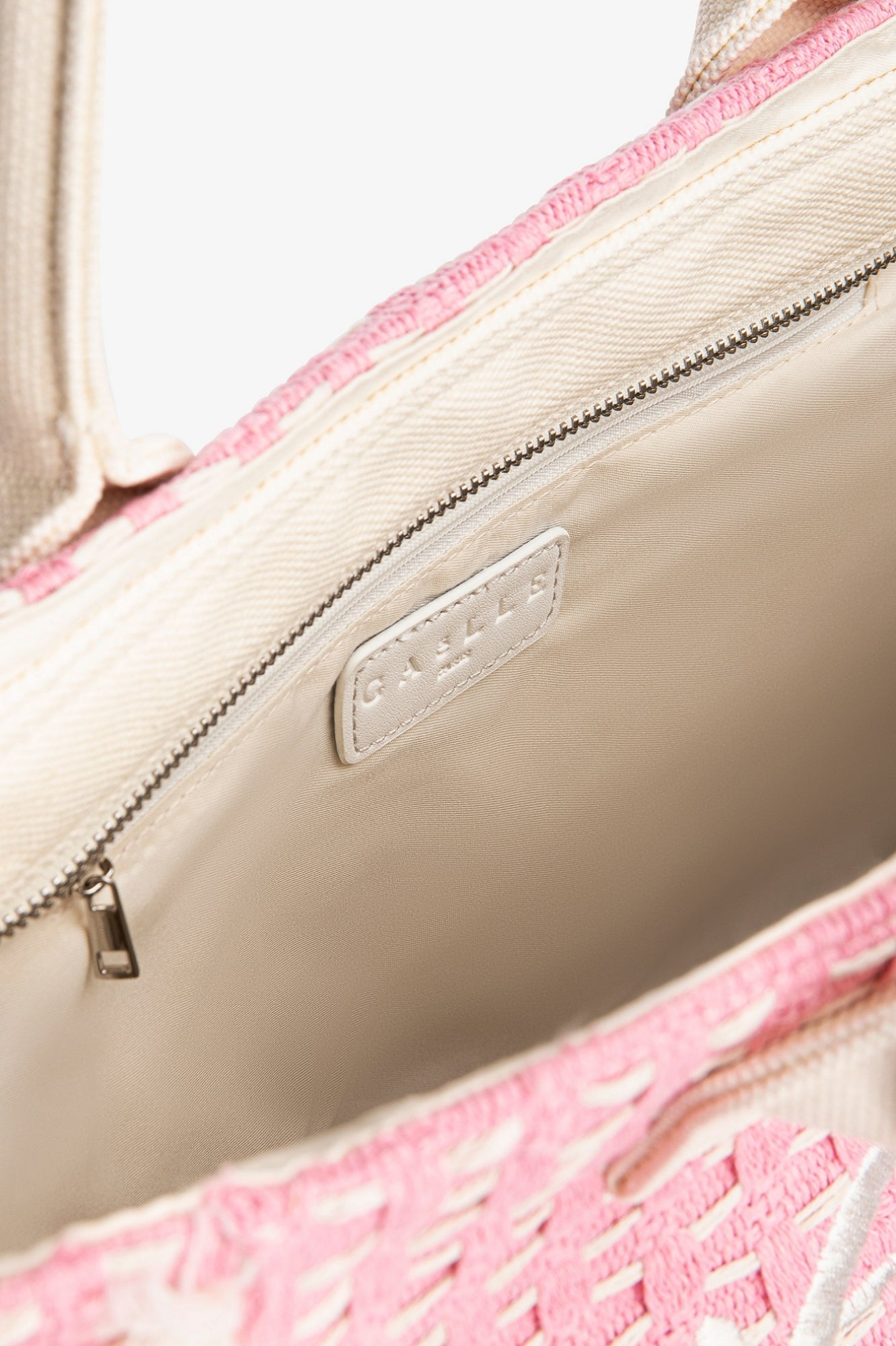 Gaelle Maxi Shopper Ricamo Firma Rosa GAACW03182