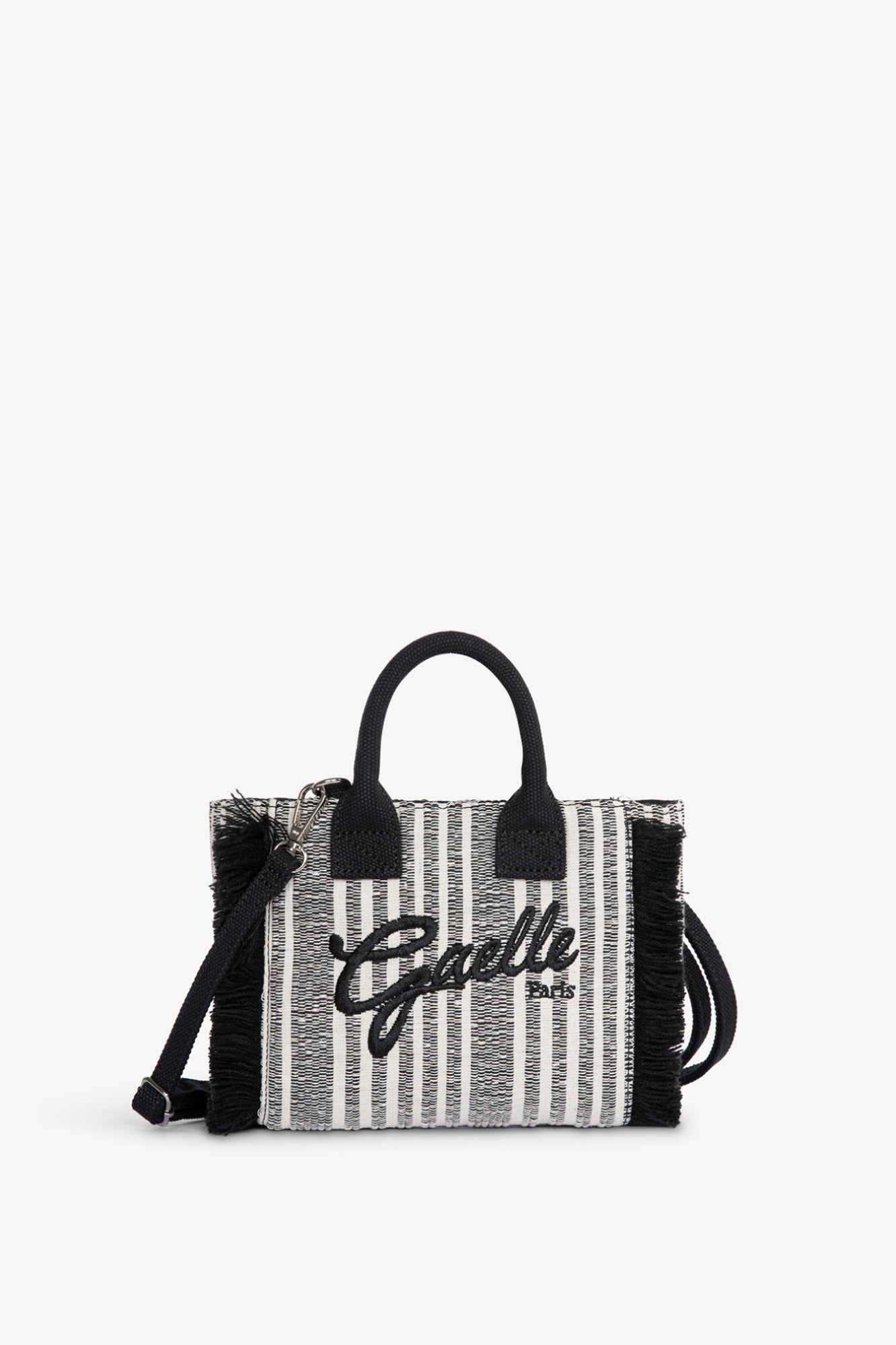 Gaelle Maxi Shopper Ricamo Firma Nera GAACW03192